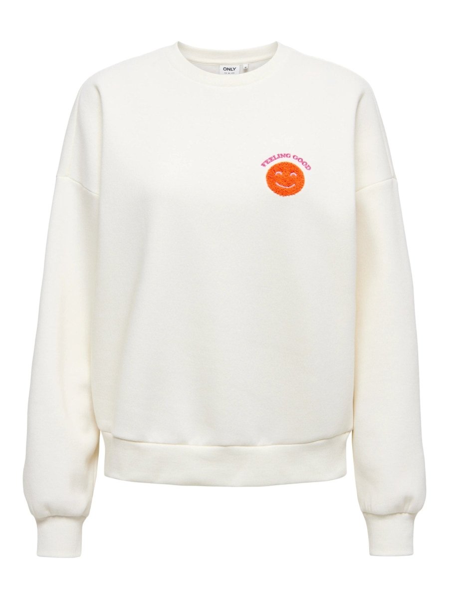 Onldaze L/S O-Neck Terry Print Sweater van Only – Sweaters voor dames | Meisjes Brugge