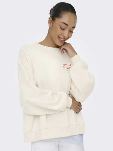 Onldeborah New L/S Club O - Neck Sweat – Sweaters voor dames in kleur | Meisjes