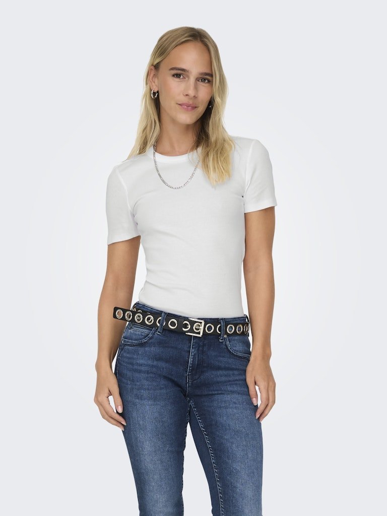 Onleasy S/S O - Neck Top - koop Tops van Only bij Meisjes Brugge