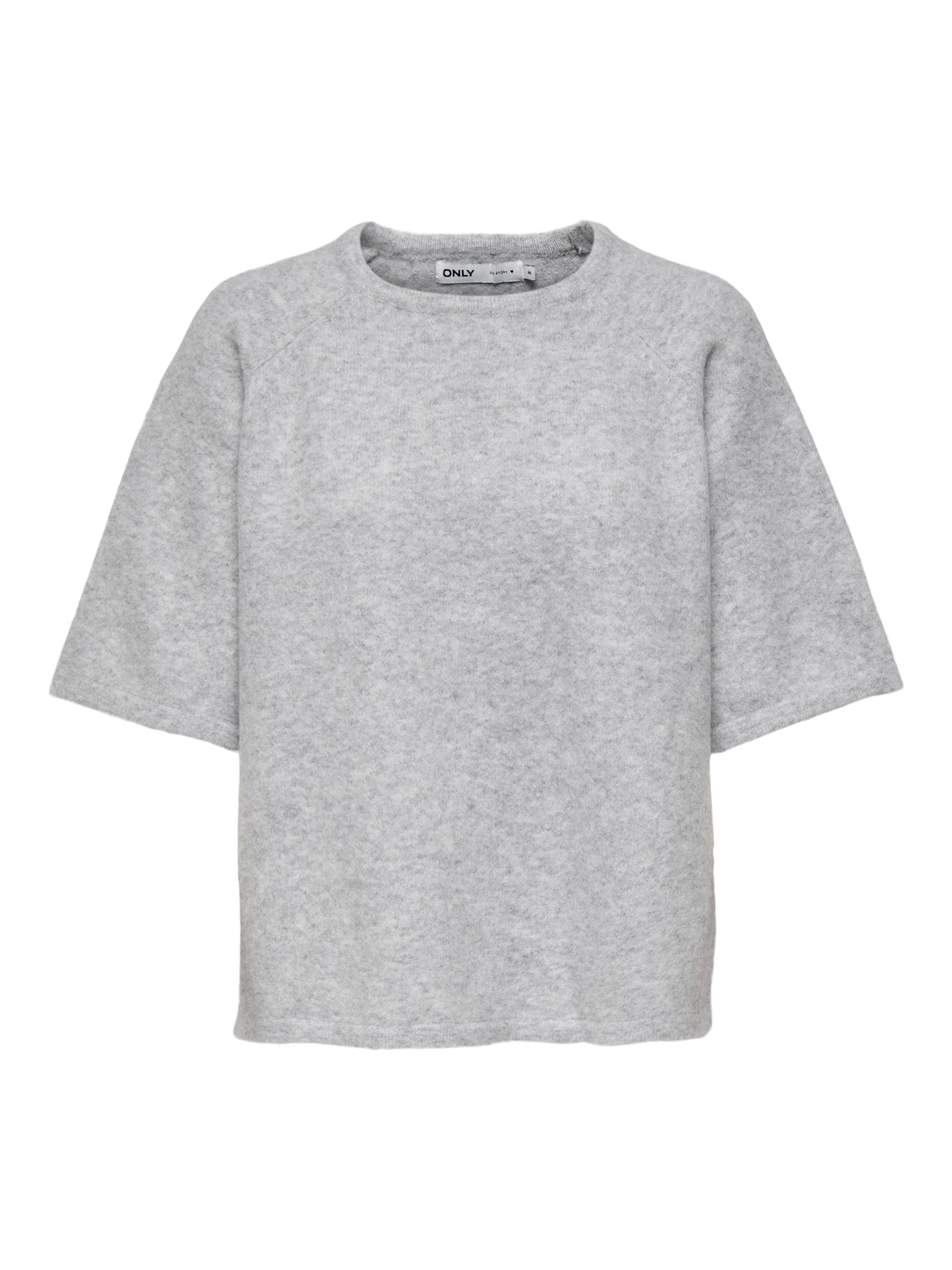 Light Grey Melange Pulls - Onlella 2/4 O-Neck Pullover van Only