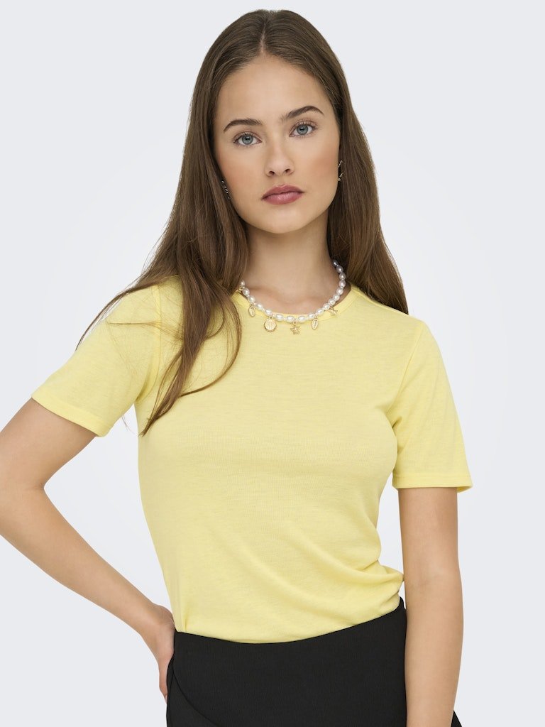 Onlelli S/S Rib Top - koop Tops van Only bij Meisjes Brugge
