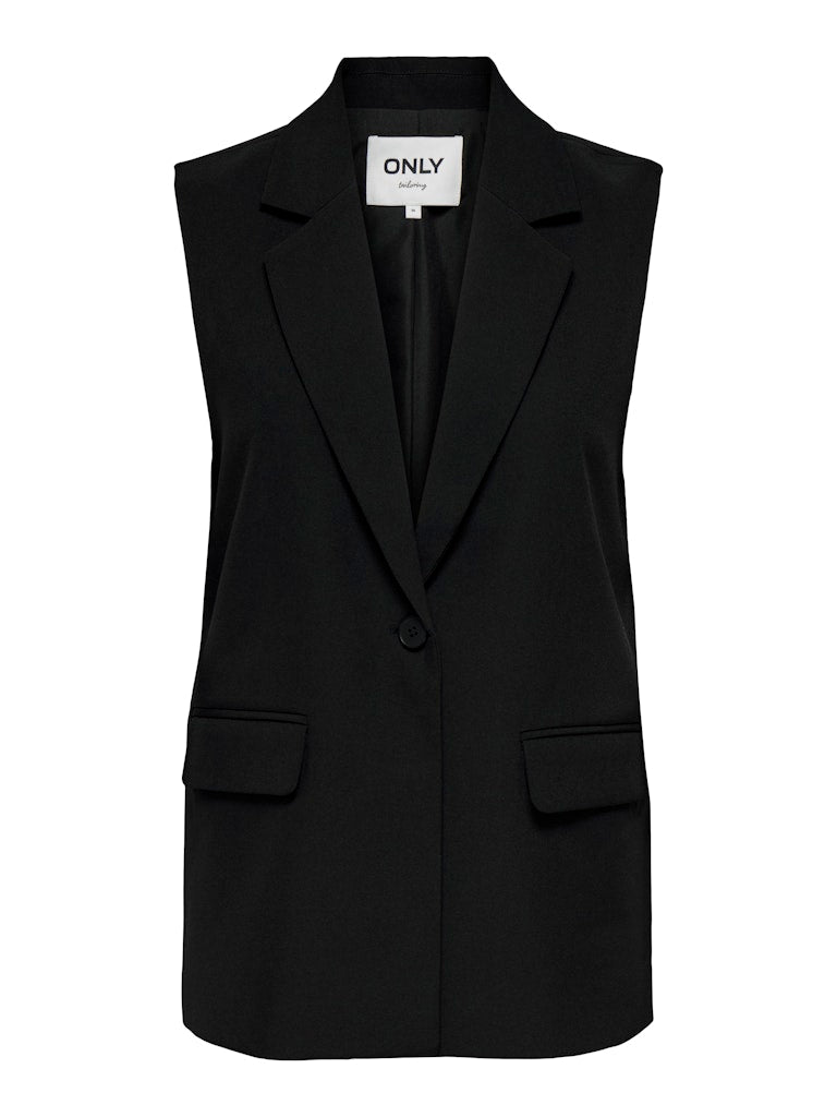 Black Blazers - Onlelly Life S/L Loose Vest van Only