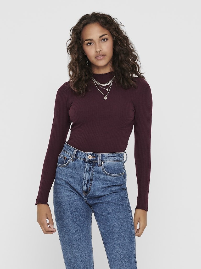 Onlemma L/S High Neck Top Noos - koop Tops van Only bij Meisjes Brugge