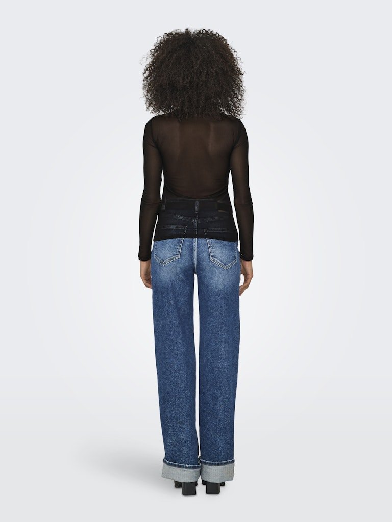 Onlerica Life Mesh L/S Top Noos - koop Tops van Only bij Meisjes Brugge