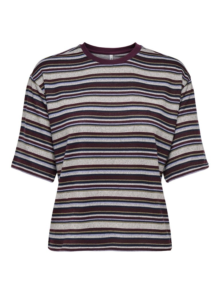 Light grey melange Tops - Onleris S/S O-Neck Top van Only