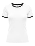 Bright White Black Tops - Onlfenja Life S/S Top van Only