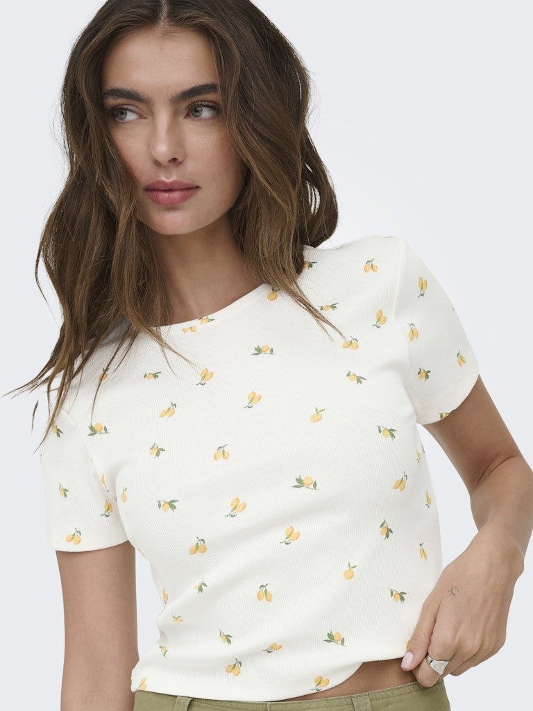 Onlfenja S/S Aop Top Noos – Tops voor dames in kleur | Meisjes