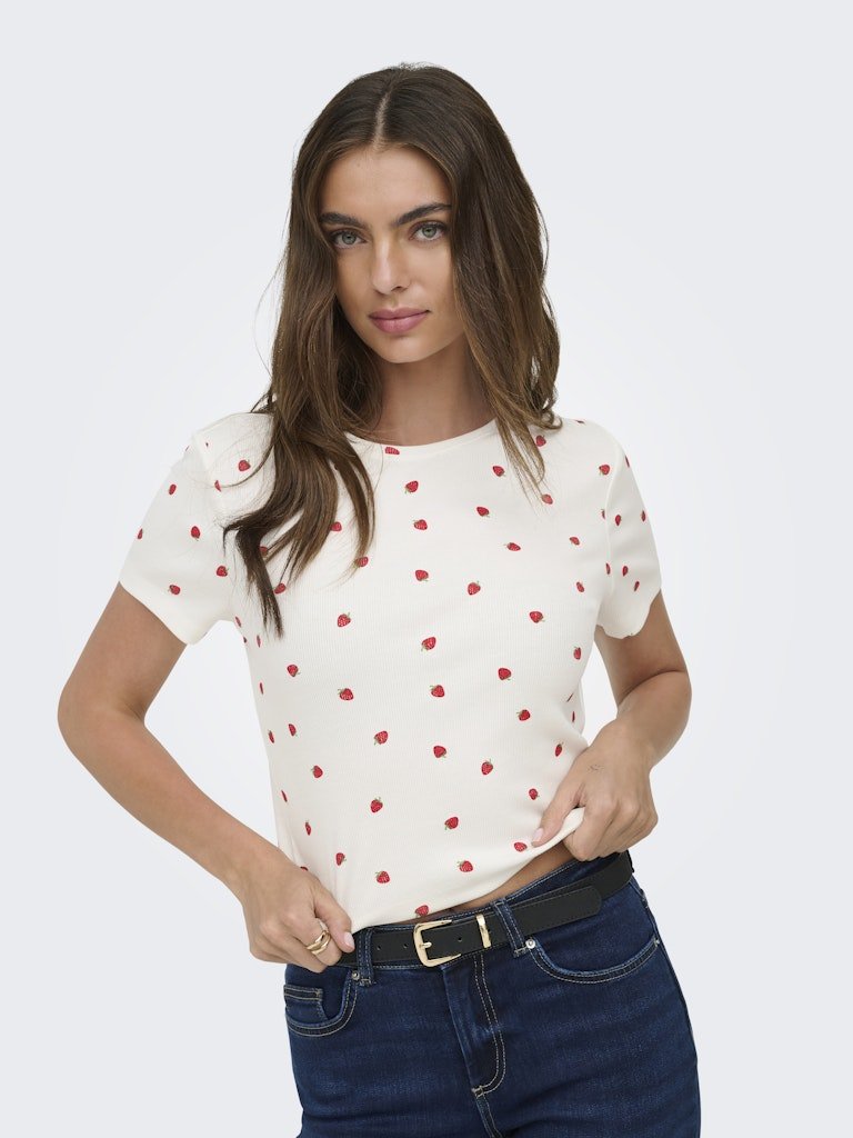 Onlfenja S/S Aop Top Noos van Only – Tops voor dames | Meisjes Brugge