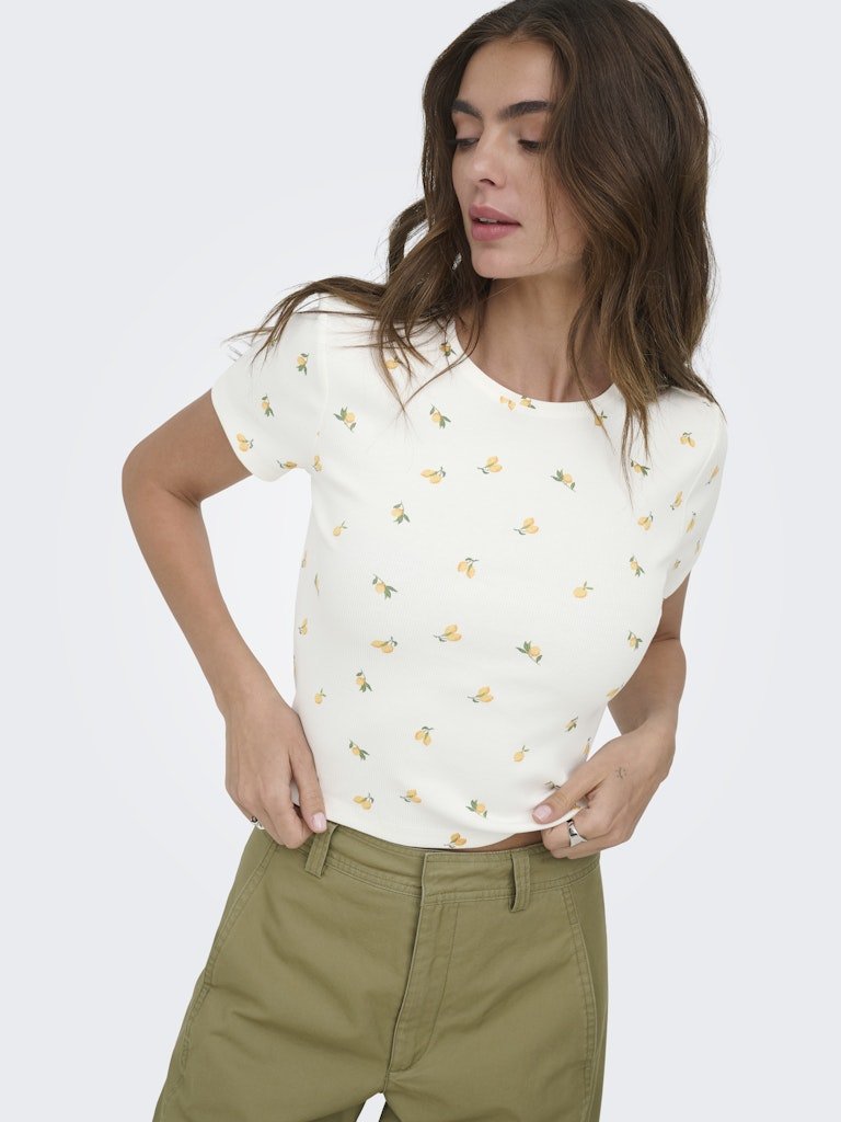 Onlfenja S/S Aop Top Noos – Tops voor dames in kleur | Meisjes