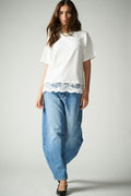 Onlfrankie Hw Ank Barrel Dnm Dot548 Noos – Jeans voor dames in kleur | Meisjes