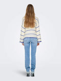 Onlgeena 7/8 Stripe O - Neck Knit - koop Pulls van Only bij Meisjes Brugge
