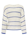 Onlgeena 7/8 Stripe O - Neck Knit - koop Pulls van Only bij Meisjes Brugge