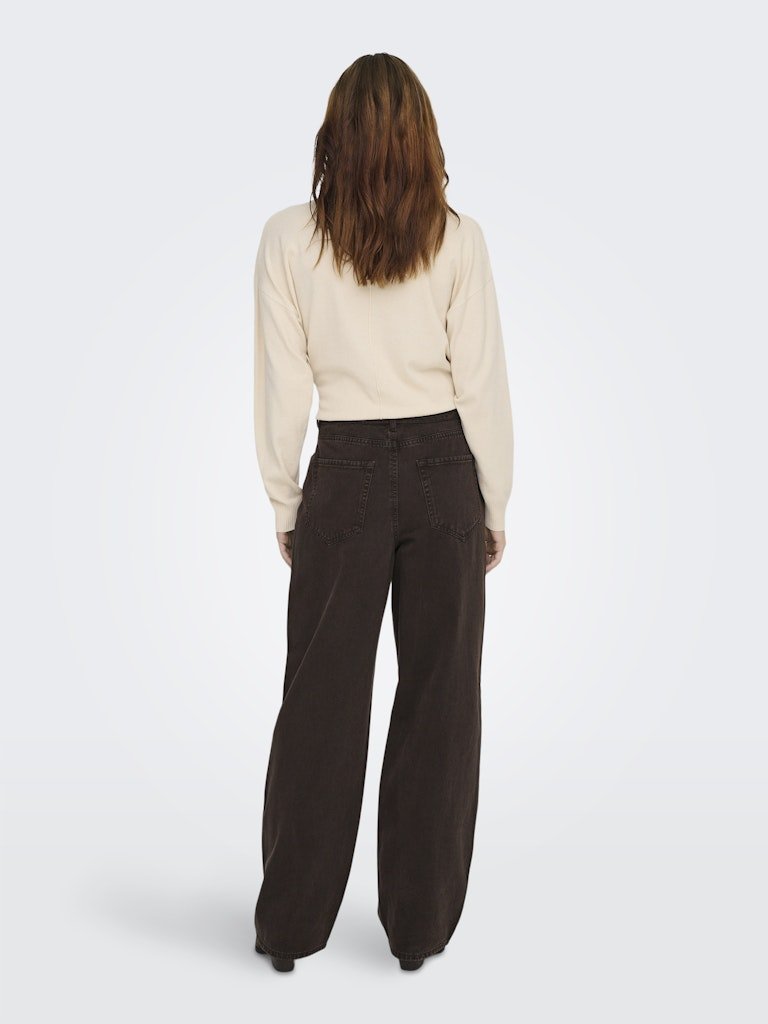 Onlgianna Mw Straight Denim Brown Pants van Only – Jeans voor dames | Meisjes Brugge