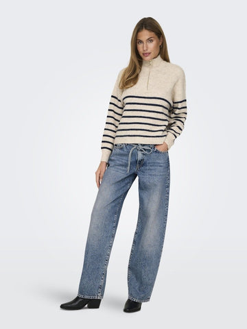 Jeans - Onlgianna Mw Straight Dot450 Jeans Noos van Only