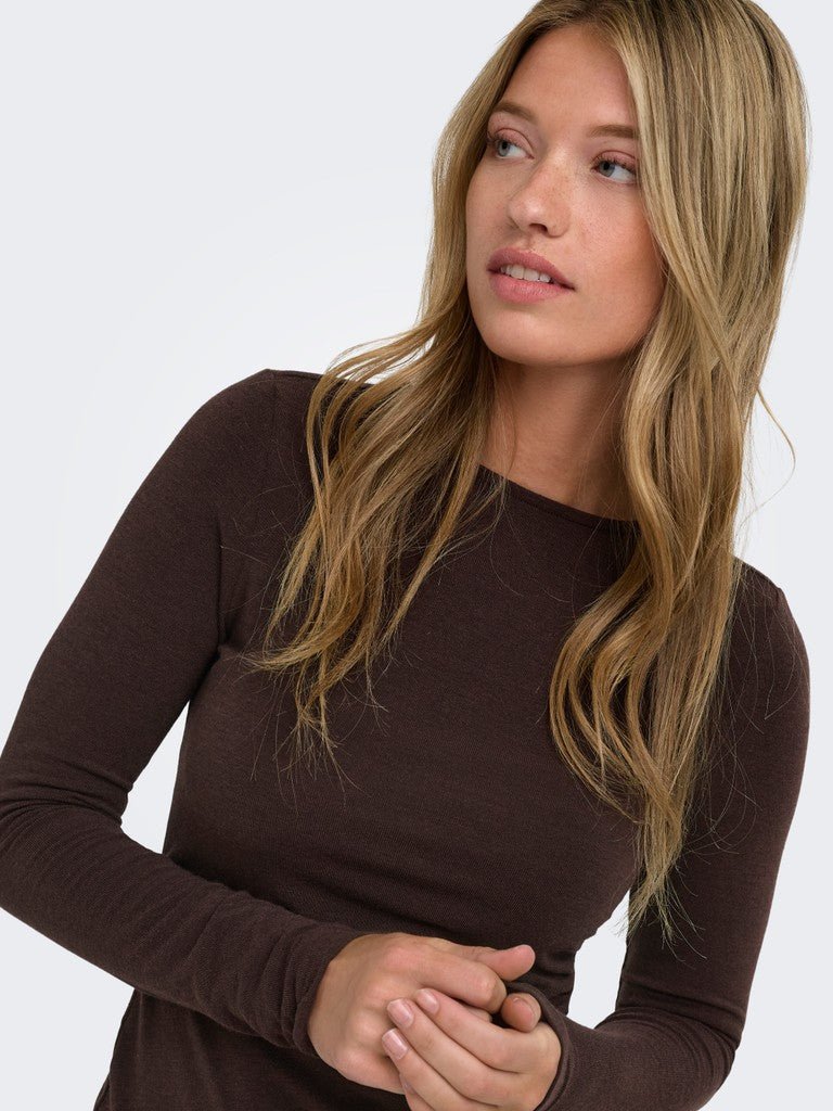 Onlglamour L/S Ruching Top van Only – Tops voor dames | Meisjes Brugge