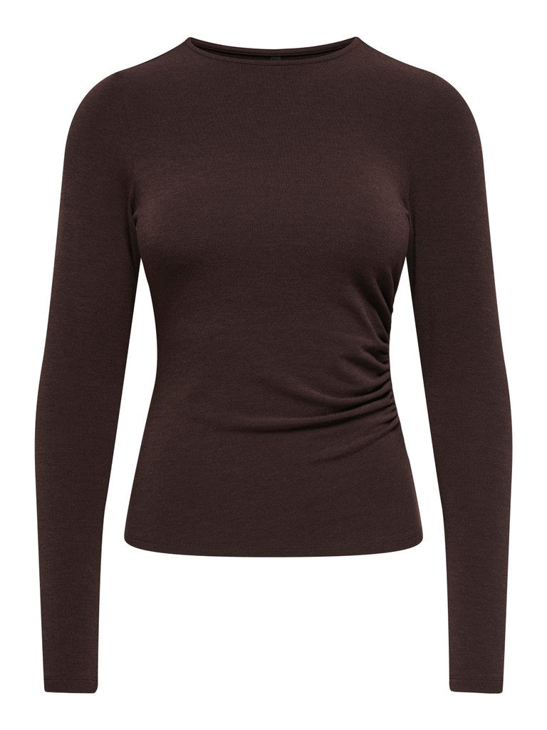 Onlglamour L/S Ruching Top van Only – Tops voor dames | Meisjes Brugge
