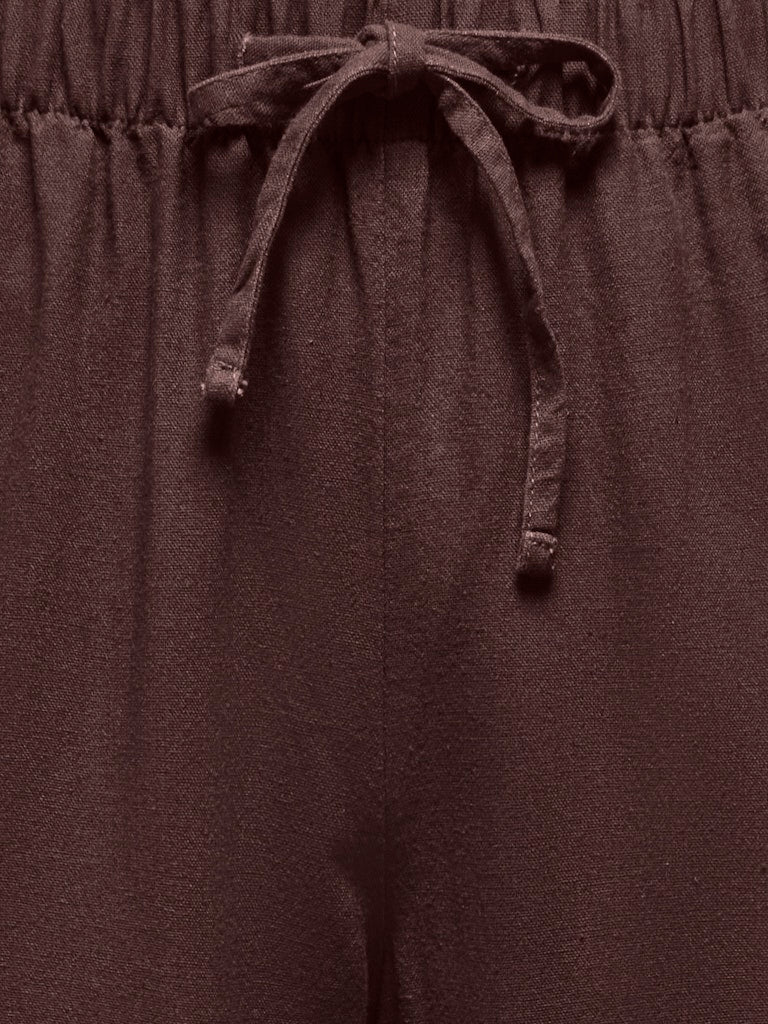 Onlgoa Mw Linen Bl Pull-Up Pants van Only – Broeken voor dames | Meisjes Brugge