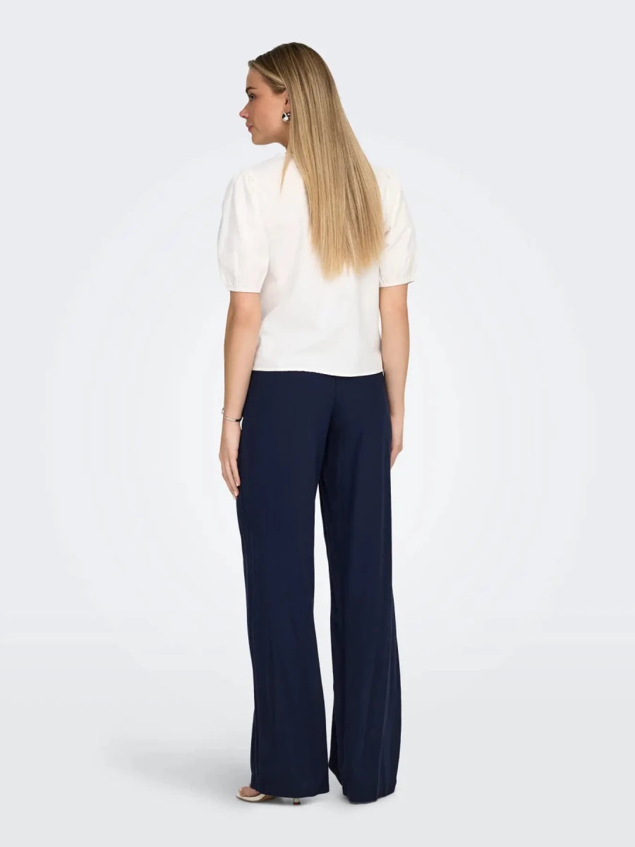 Onlgoa Mw Linen Bl Pull-Up Pants van Only – Broeken voor dames | Meisjes Brugge