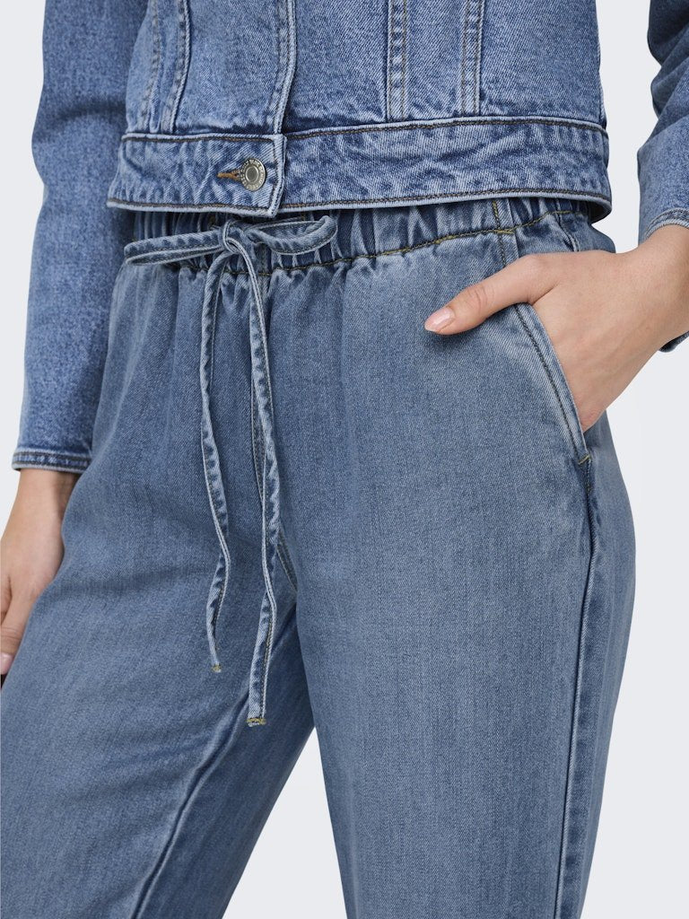 Onlgreta Hw Pull Up Wide Denim Pants van Only – Jeans voor dames | Meisjes Brugge