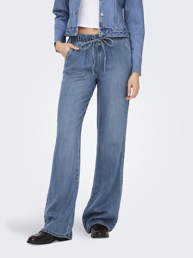 Onlgreta Hw Pull Up Wide Denim Pants van Only – Jeans voor dames | Meisjes Brugge