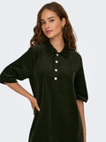 Jurken - Onlgry-Nessa S/S Corduroy Dress van Only