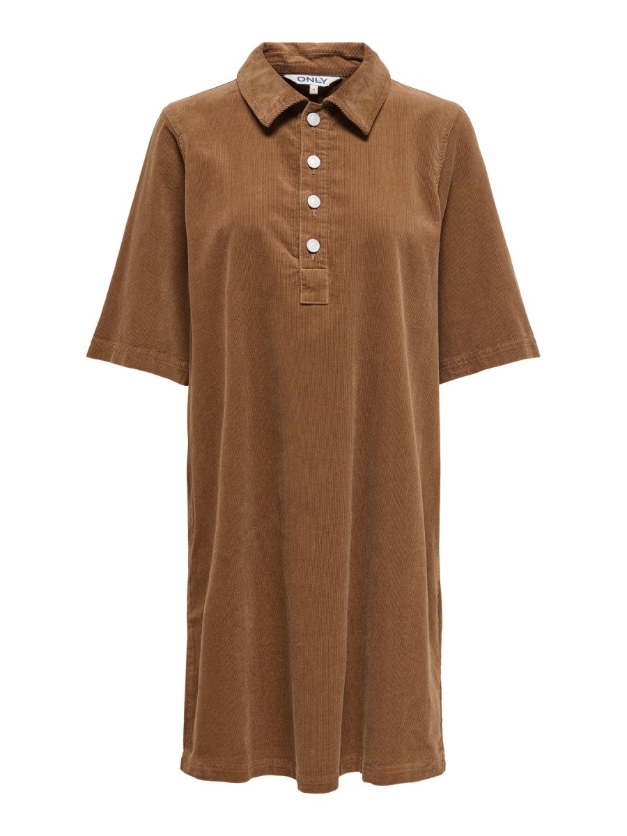 Jurken - Onlgry-Nessa S/S Corduroy Dress van Only
