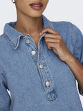 Light blue denim Jurken - Onlgry S/S Denim Dress van Only