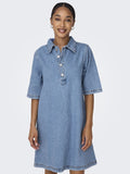 Jurken - Onlgry S/S Denim Dress van Only