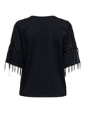 Onlharley Life S/S Fringe Top - koop Tops van Only bij Meisjes Brugge
