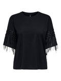Onlharley Life S/S Fringe Top - koop Tops van Only bij Meisjes Brugge
