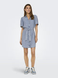Onlhelena Ss Belted Denim Dress van Only – Jurken voor dames | Meisjes Brugge