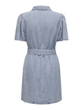 Onlhelena Ss Belted Denim Dress van Only – Jurken voor dames | Meisjes Brugge
