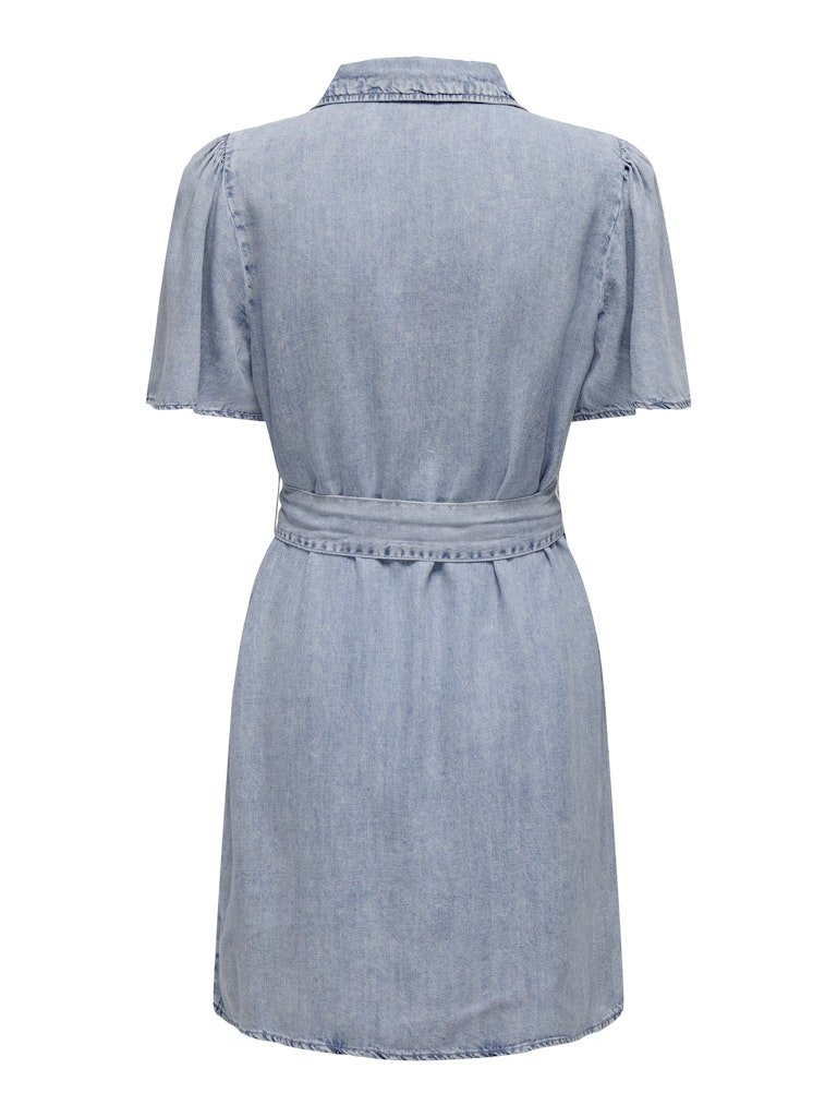 Onlhelena Ss Belted Denim Dress van Only – Jurken voor dames | Meisjes Brugge