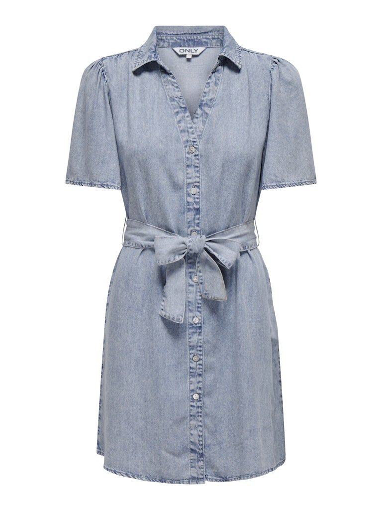 Onlhelena Ss Belted Denim Dress van Only – Jurken voor dames | Meisjes Brugge