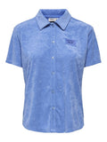 Onlhollyterry S/S Placket Shirt – Sweaters voor dames in kleur | Meisjes