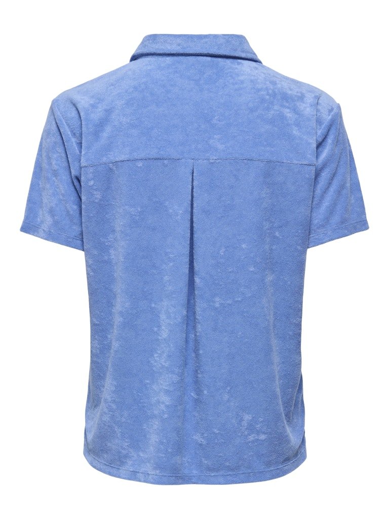Onlhollyterry S/S Placket Shirt van Only – Sweaters voor dames | Meisjes Brugge
