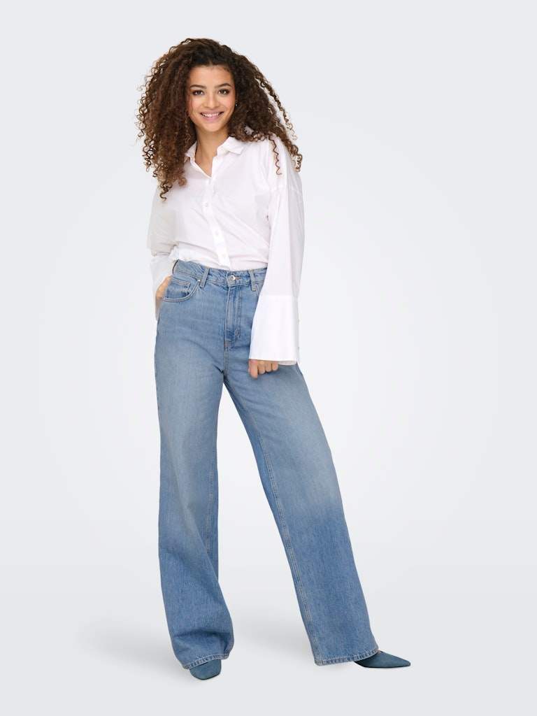 Onlhope Icon Ex Hw Wide Denim Cro305 Noos - koop Jeans van Only bij Meisjes Brugge