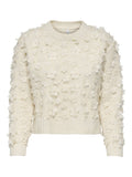 Birch Pulls - Onlhua Life Ls Flower Detail O-Neck Knit van Only