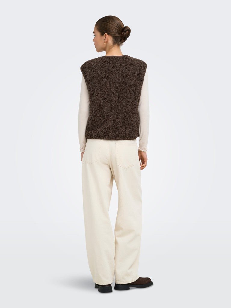 Onlines Teddy Waistcoat van Only – Cardigans voor dames | Meisjes Brugge
