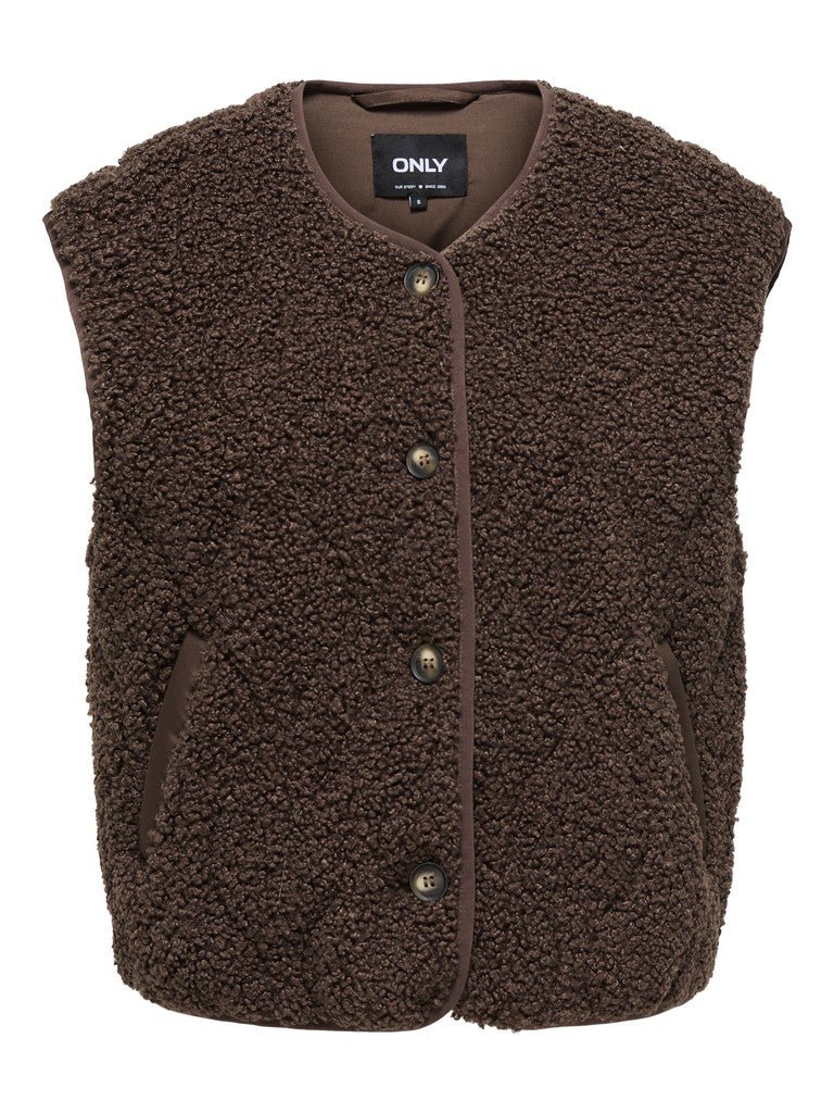Onlines Teddy Waistcoat van Only – Cardigans voor dames | Meisjes Brugge