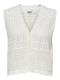 Onlirina V - Neck Button Vest Knit Noos – Tops voor dames in kleur | Meisjes