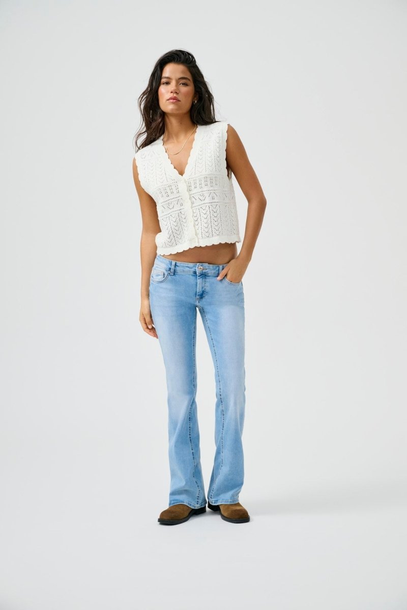 Onlirina V-Neck Button Vest Knit Noos van Only – Tops voor dames | Meisjes Brugge