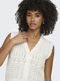 Onlirina V - Neck Button Vest Knit Noos – Tops voor dames in kleur | Meisjes