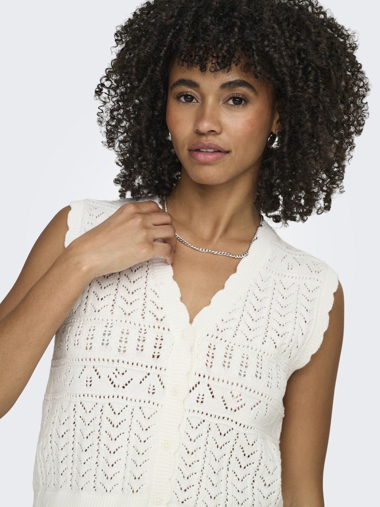Onlirina V-Neck Button Vest Knit Noos van Only – Tops voor dames | Meisjes Brugge