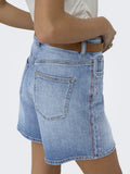 Onljosephine Stret Emb Denim Shorts van Only – Shorts voor dames | Meisjes Brugge