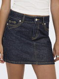 Onljuicy Hw Western Short Denim Skirt - koop Rokken van Only bij Meisjes Brugge