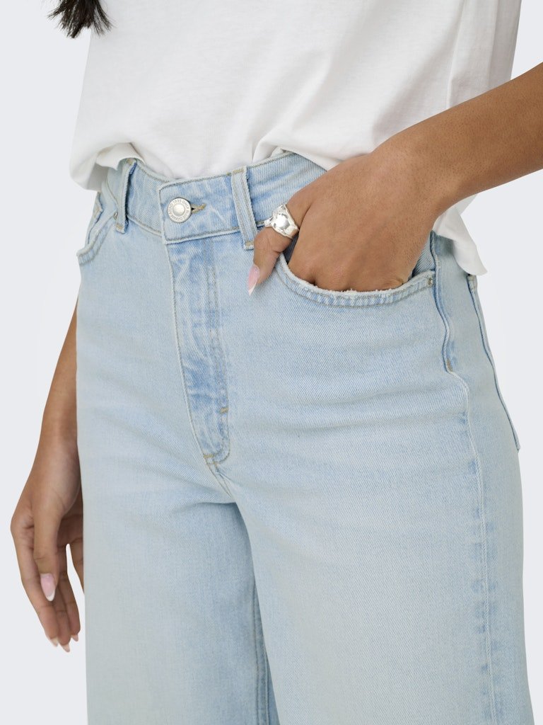 Onljuicy Hw Wide Leg Dot114 Denim Noos - koop Jeans van Only bij Meisjes Brugge