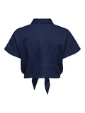 Onlleoni Seersucker Cap Knot Shirt – Shirts voor dames in kleur | Meisjes