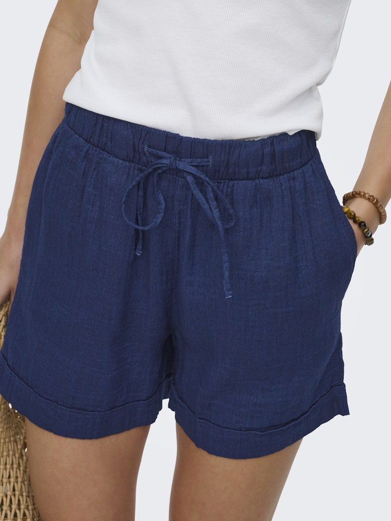 Onlleoni Seersucker Pull Up Shorts van Only – Shorts voor dames | Meisjes Brugge