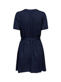 Onlleoni Ss V Neck Short Dress – Jurken voor dames in kleur | Meisjes